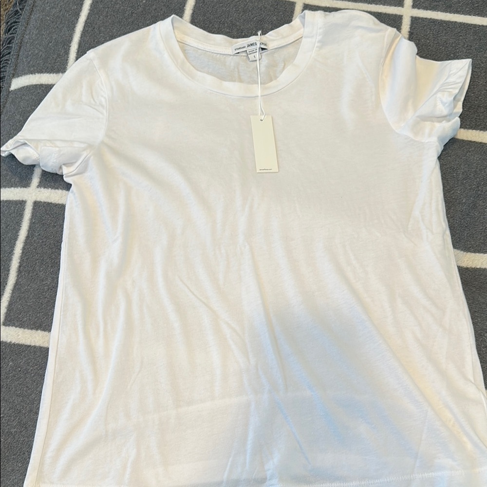 James Perse White Short Sleeve Tee